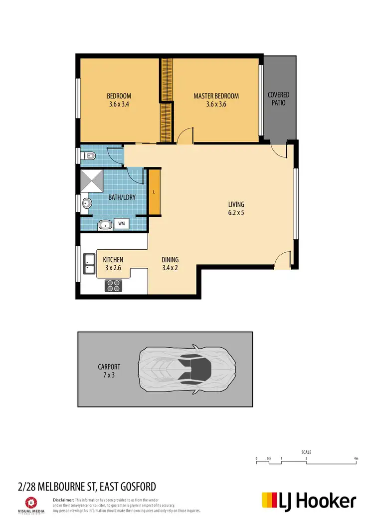 Floorplan of Homely unit listing, 2/28 Melbourne Street, East Gosford NSW 2250