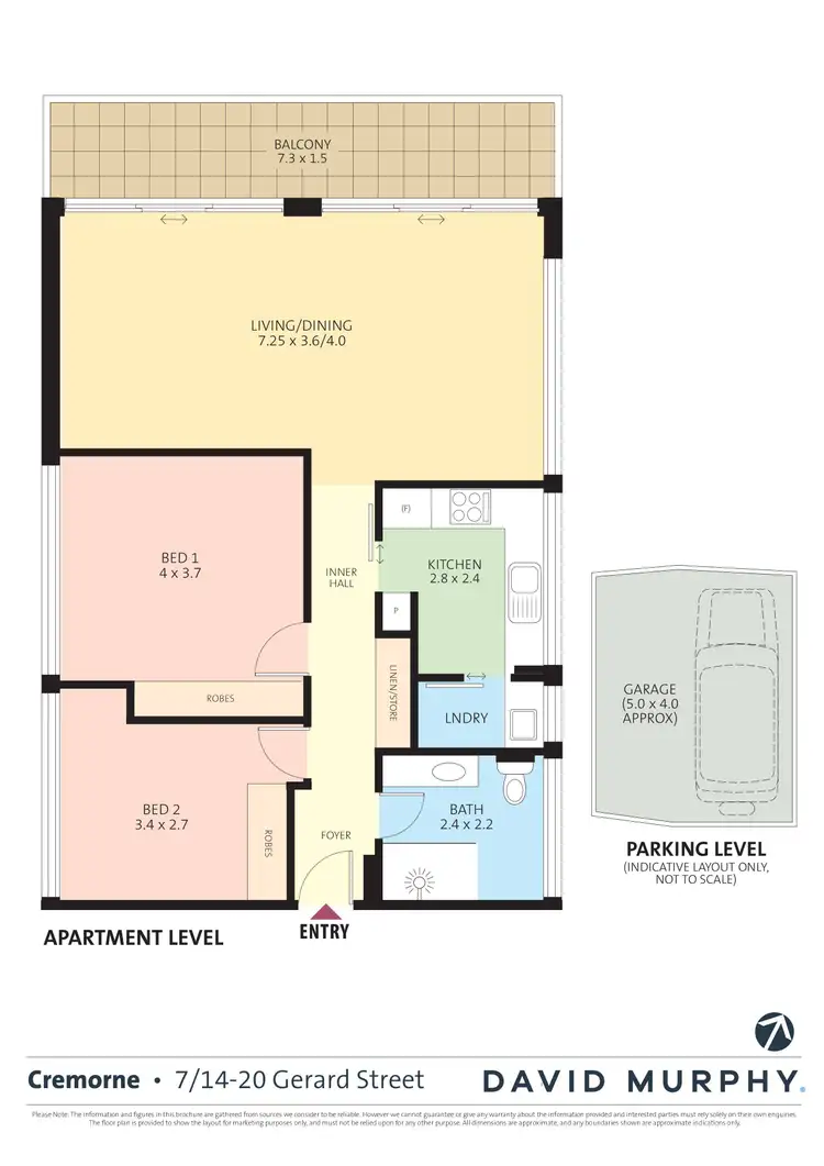 Floorplan of Homely apartment listing, 7/14-20 Gerard Street, Cremorne NSW 2090