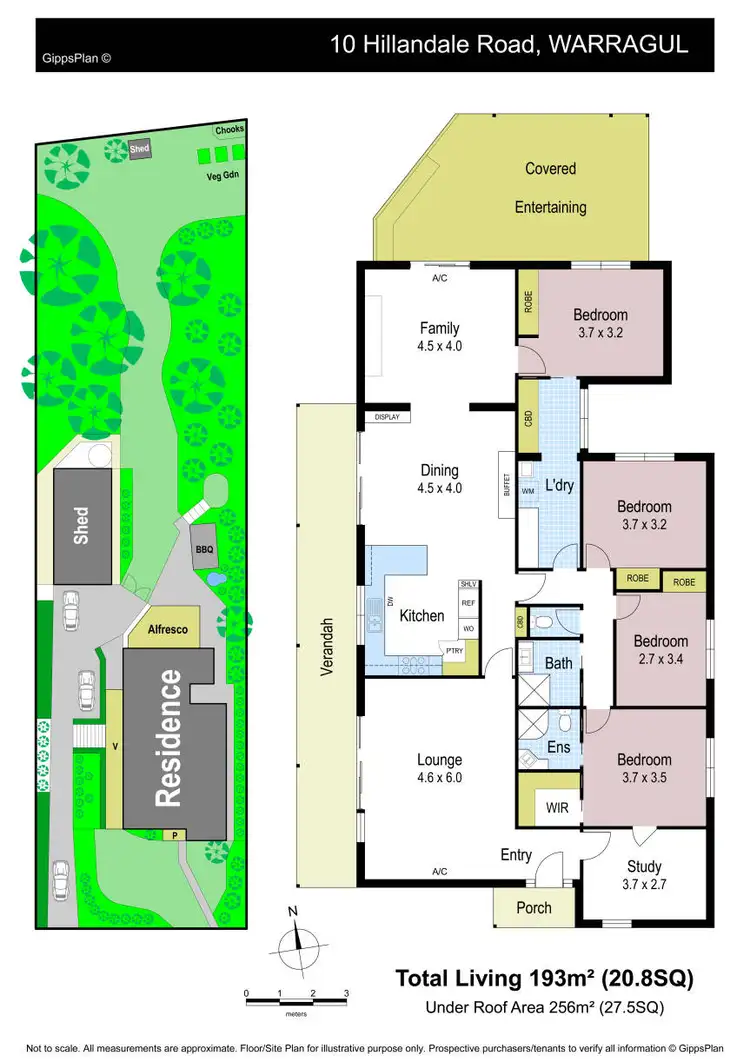 Floorplan of Homely house listing, 10 Hillandale Road, Warragul VIC 3820