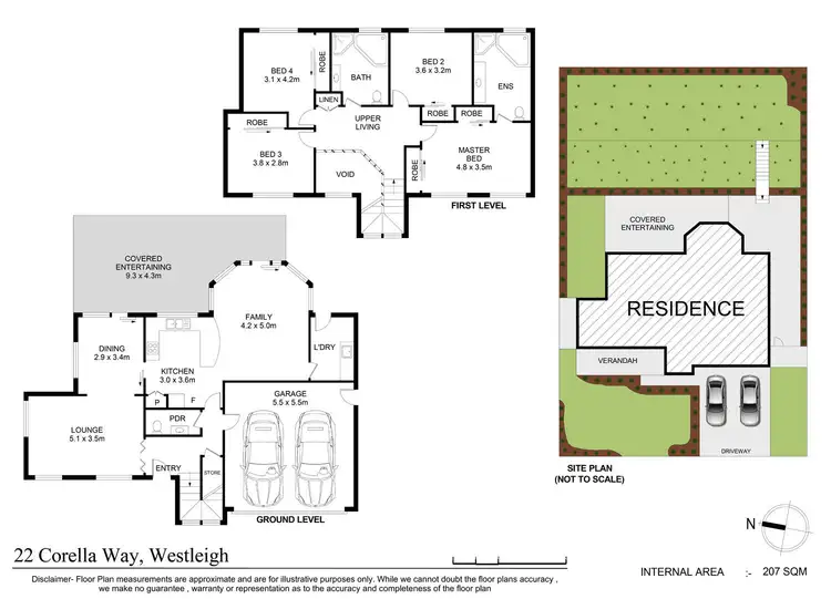 Floorplan of Homely house listing, 22 Corella Way, Westleigh NSW 2120