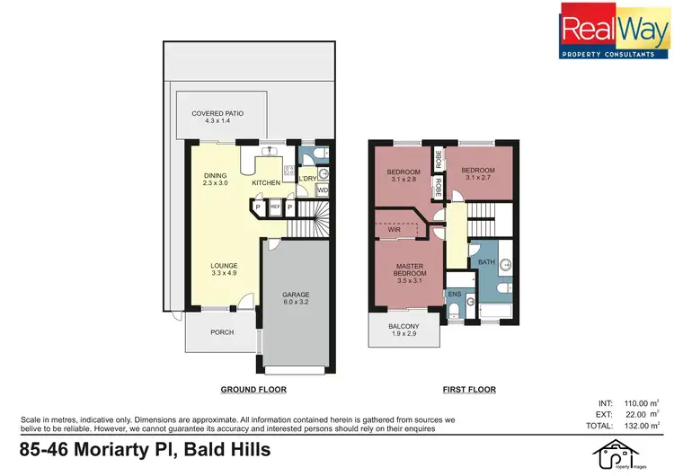 Floorplan of Homely house listing, 85/46 Moriarty Place, Bald Hills QLD 4036