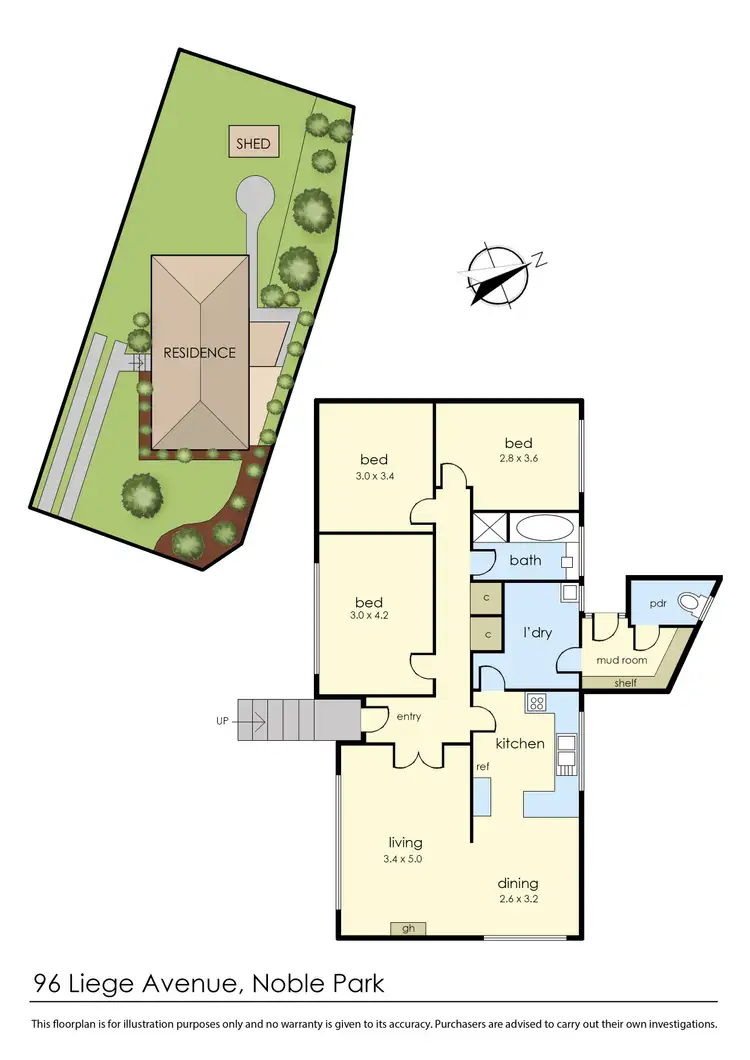 Floorplan of Homely house listing, 96 Liege Avenue, Noble Park VIC 3174