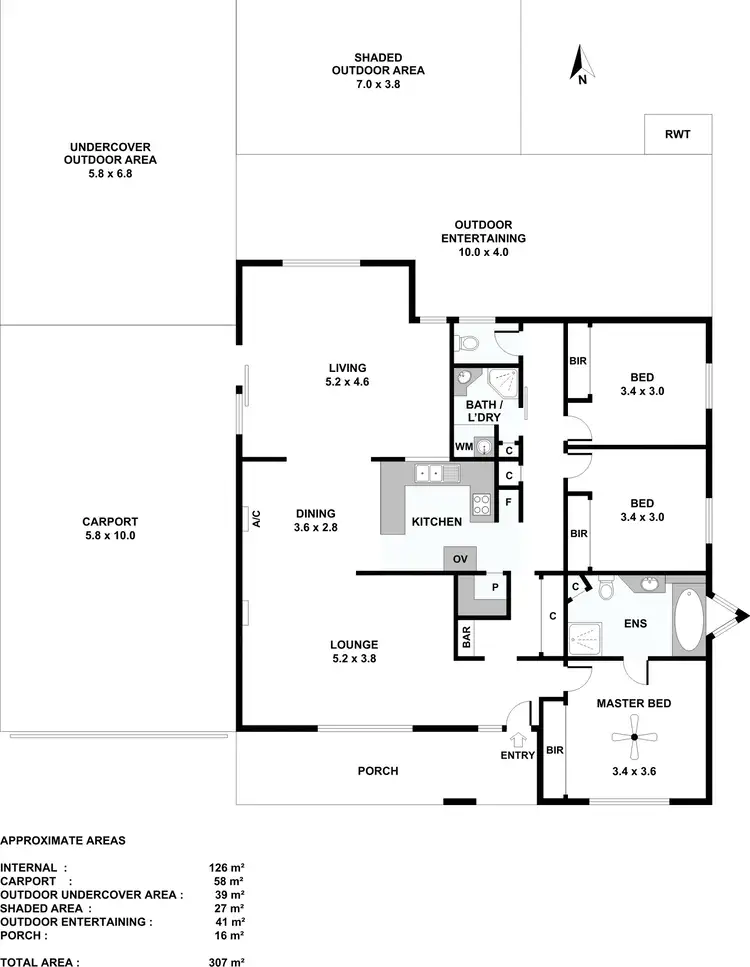 Floorplan of Homely house listing, 22 Allwood Drive, Gawler East SA 5118