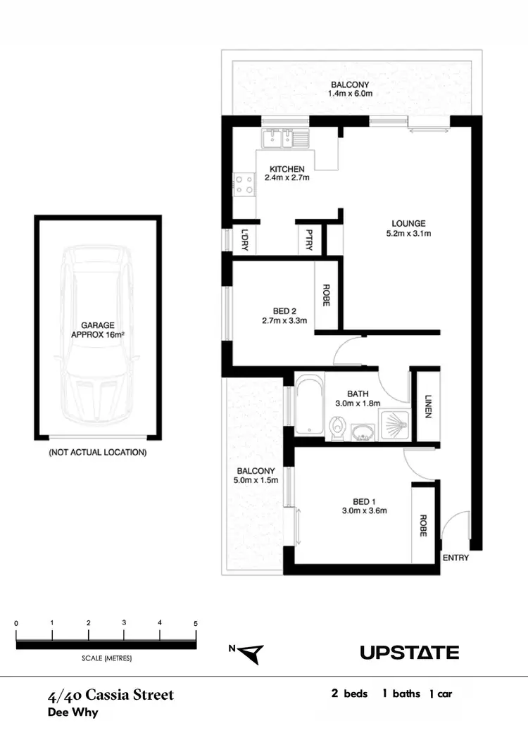 Floorplan of Homely apartment listing, 4/40 Cassia Street, Dee Why NSW 2099
