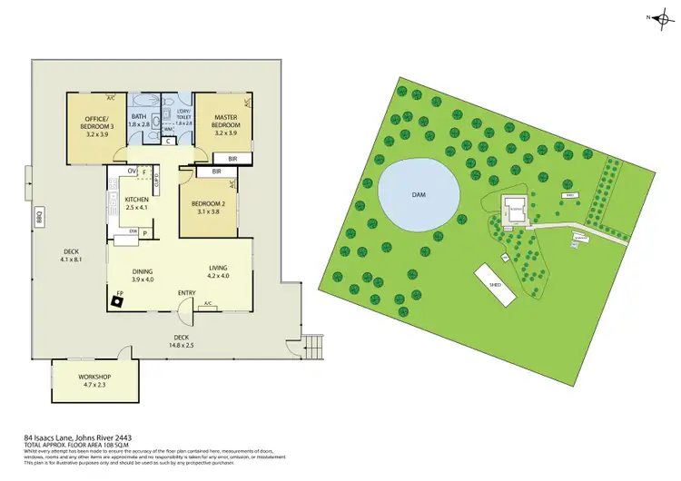 Floorplan of Homely rural property listing, 84 Isaacs Lane, Johns River NSW 2443