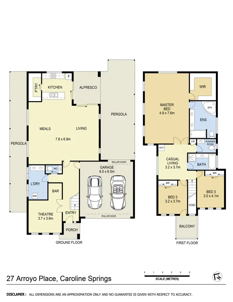Floorplan of Homely house listing, 27 Arroyo Place, Caroline Springs VIC 3023