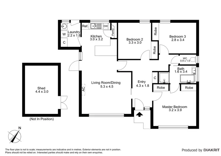 Floorplan of Homely house listing, 3 Wingala Court, Hastings VIC 3915