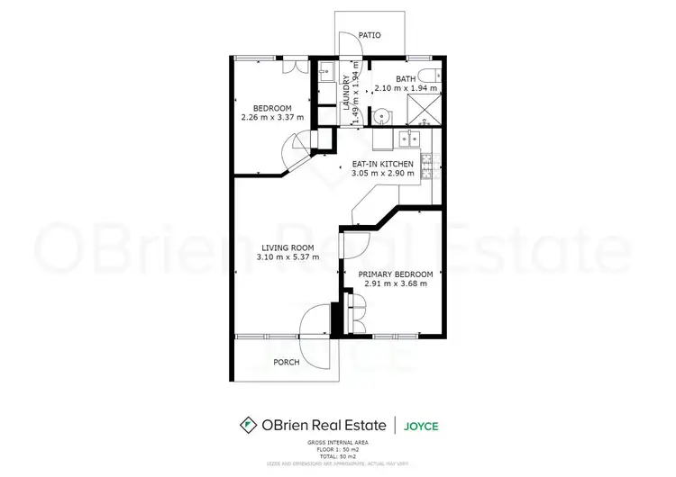 Floorplan of Homely unit listing, 3/64 Norton Street, Wangaratta VIC 3677