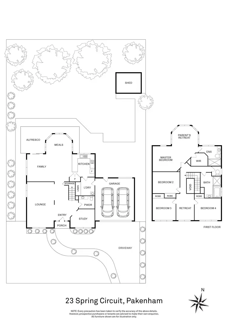 Floorplan of Homely house listing, 23 Spring Circuit, Pakenham VIC 3810