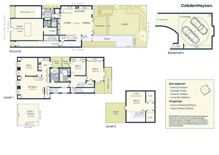 Floorplan of Homely house listing, 59-61 Darling Street, Balmain East NSW 2041