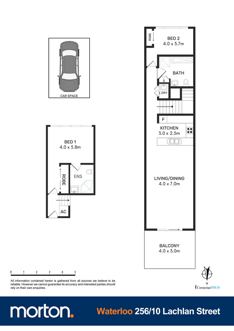 Floorplan of Homely apartment listing, 256/10 Lachlan Street, Waterloo NSW 2017