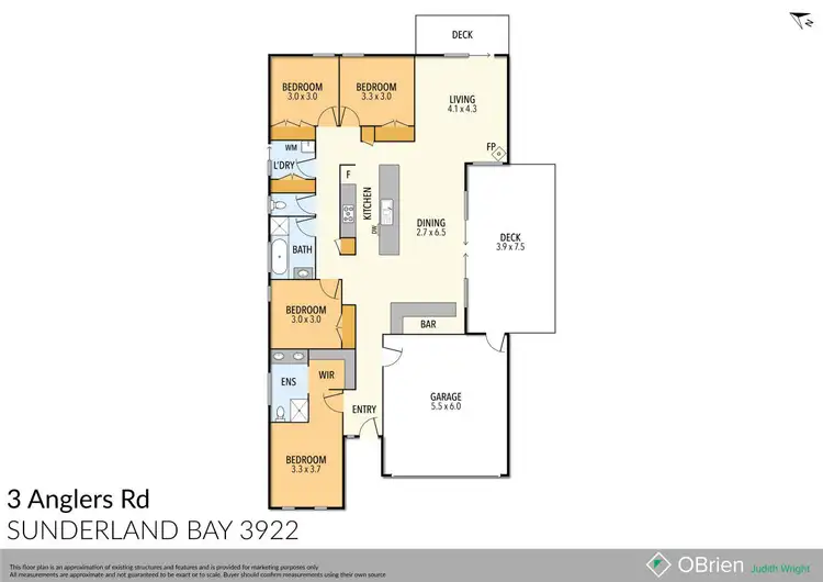 Floorplan of Homely house listing, 3 Anglers Road, Sunderland Bay VIC 3922