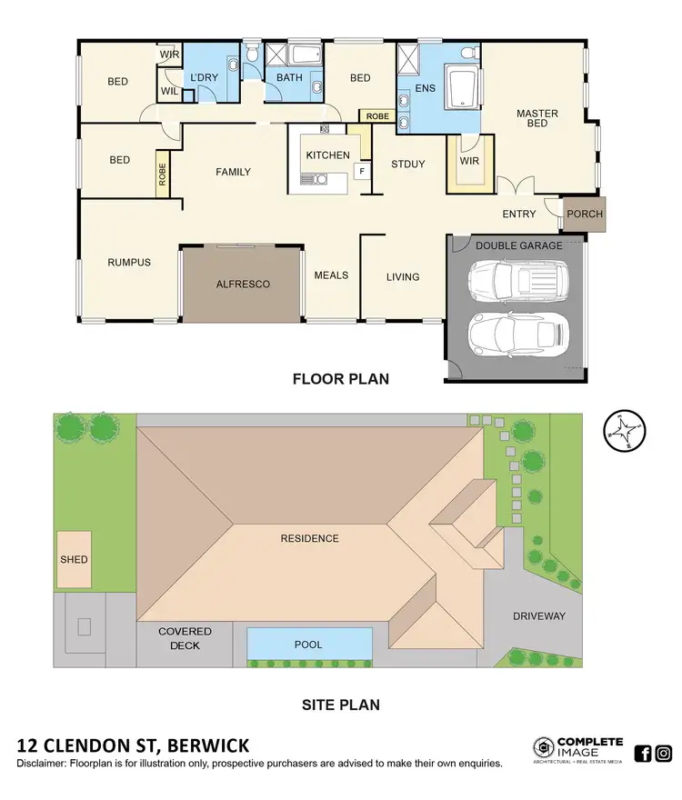 Floorplan of Homely house listing, 12 Clendon Street, Berwick VIC 3806