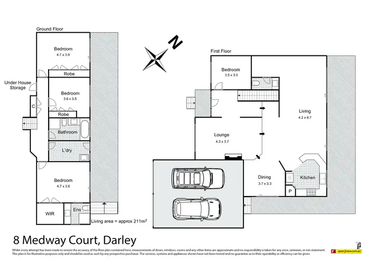 Floorplan of Homely house listing, 8 Medway Court, Darley VIC 3340