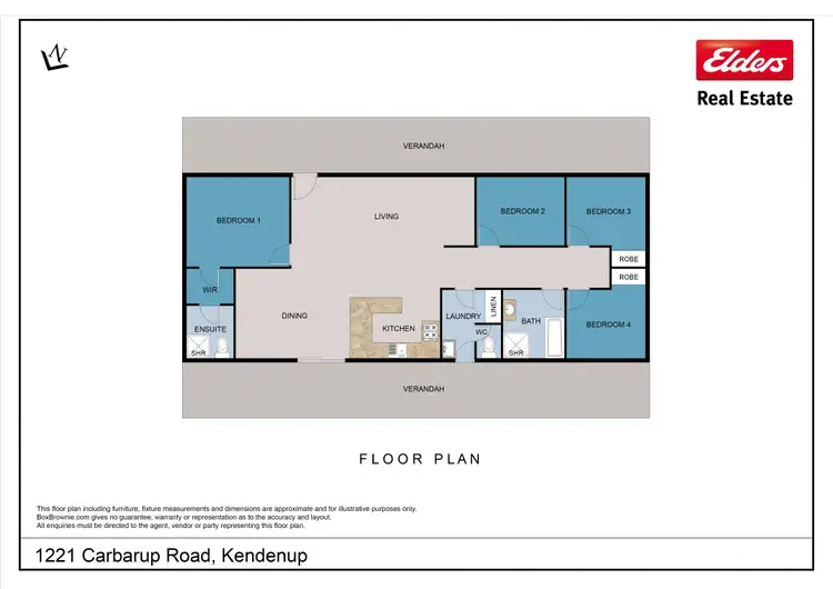 Floorplan of Homely house listing, 1221 Carbarup Road, Kendenup WA 6323