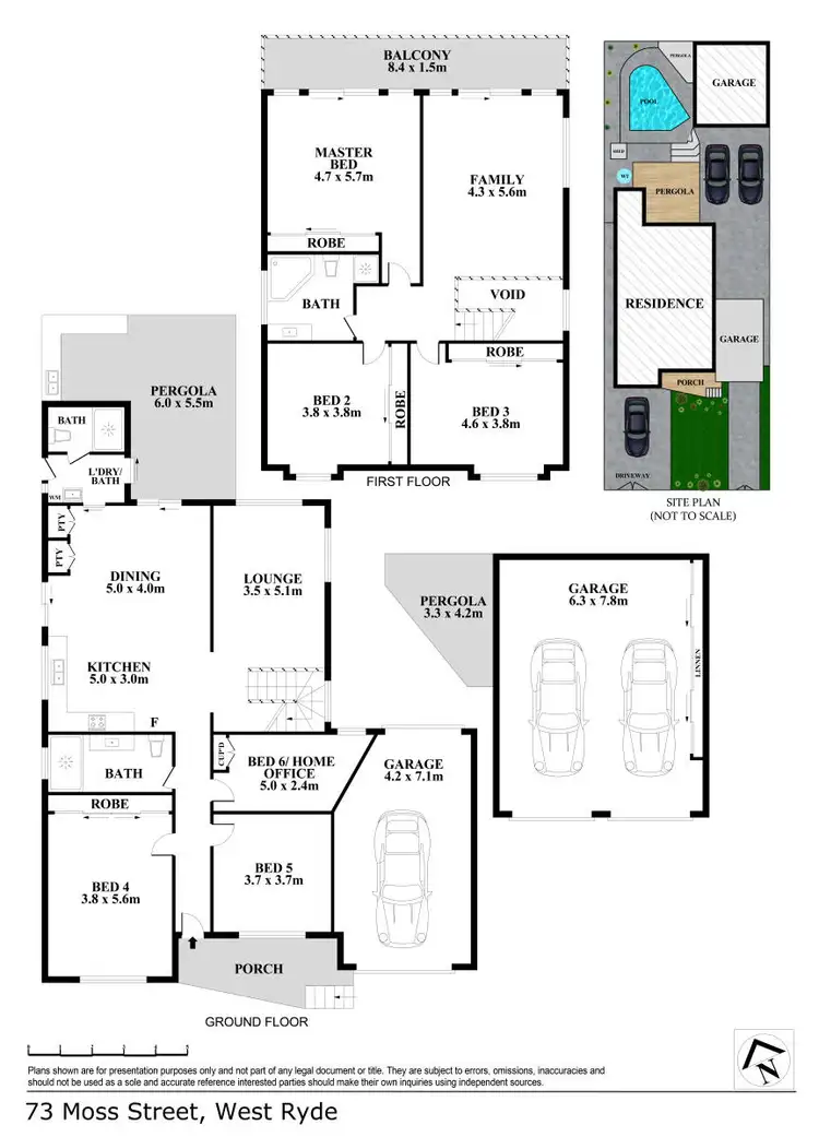 Floorplan of Homely house listing, 73 Moss Street, West Ryde NSW 2114