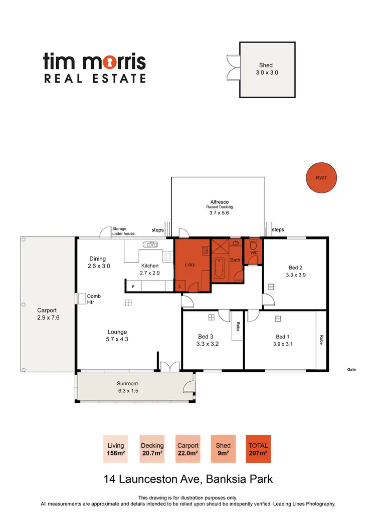 Floorplan of Homely house listing, 14 Launceston Avenue, Banksia Park SA 5091