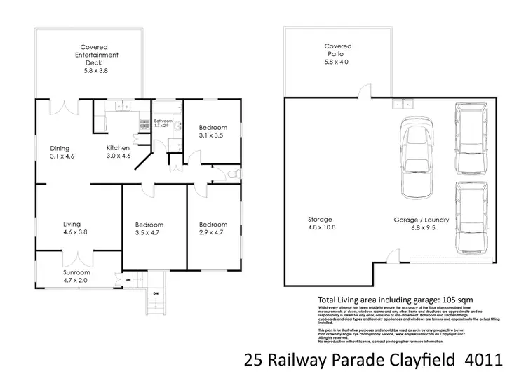 Floorplan of Homely house listing, 25 Railway Parade, Clayfield QLD 4011