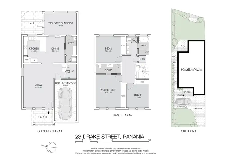 Floorplan of Homely semi-detached listing, 23 Drake Street, Panania NSW 2213