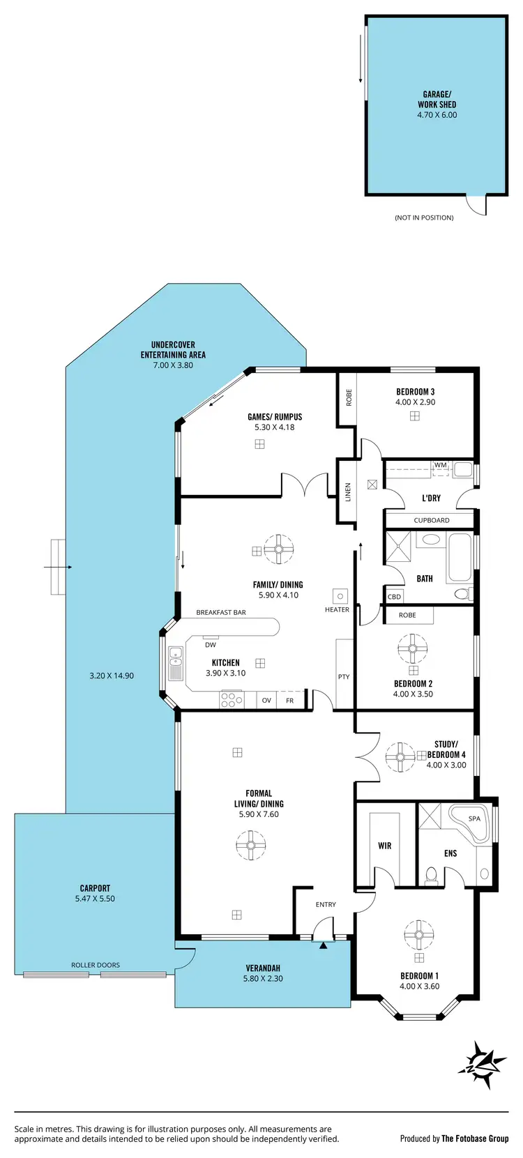Floorplan of Homely house listing, 3 Sandalwood Crescent, Flagstaff Hill SA 5159
