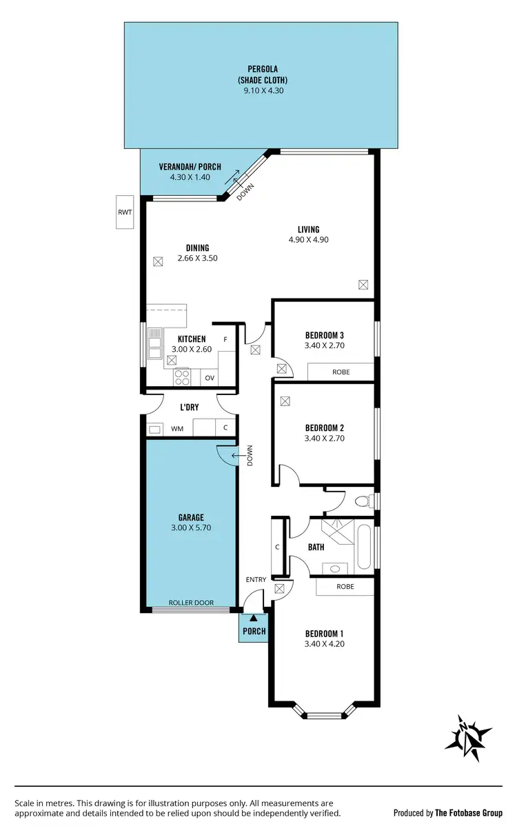 Floorplan of Homely unit listing, 2/11 Hillview Crescent, South Brighton SA 5048