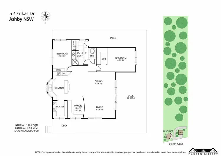 Floorplan of Homely rural property listing, 52 Erikas Drive, Ashby NSW 2463