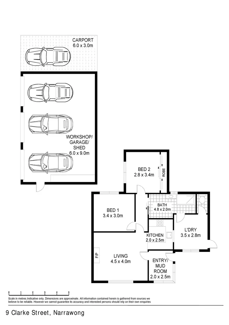 Floorplan of Homely house listing, 9 Clarke Street, Narrawong VIC 3285