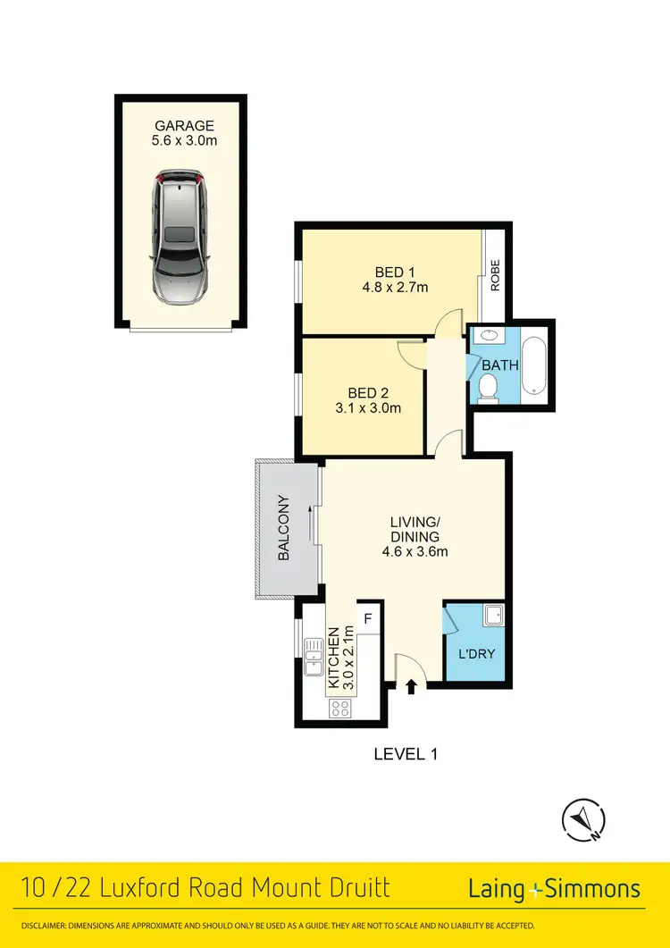 Floorplan of Homely unit listing, 10/22 Luxford Road, Mount Druitt NSW 2770