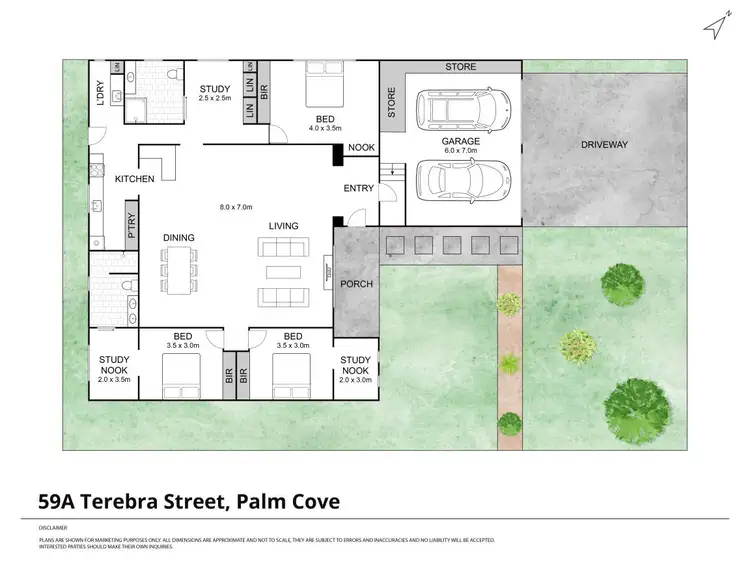 Floorplan of Homely house listing, 59a Terebra Street, Palm Cove QLD 4879