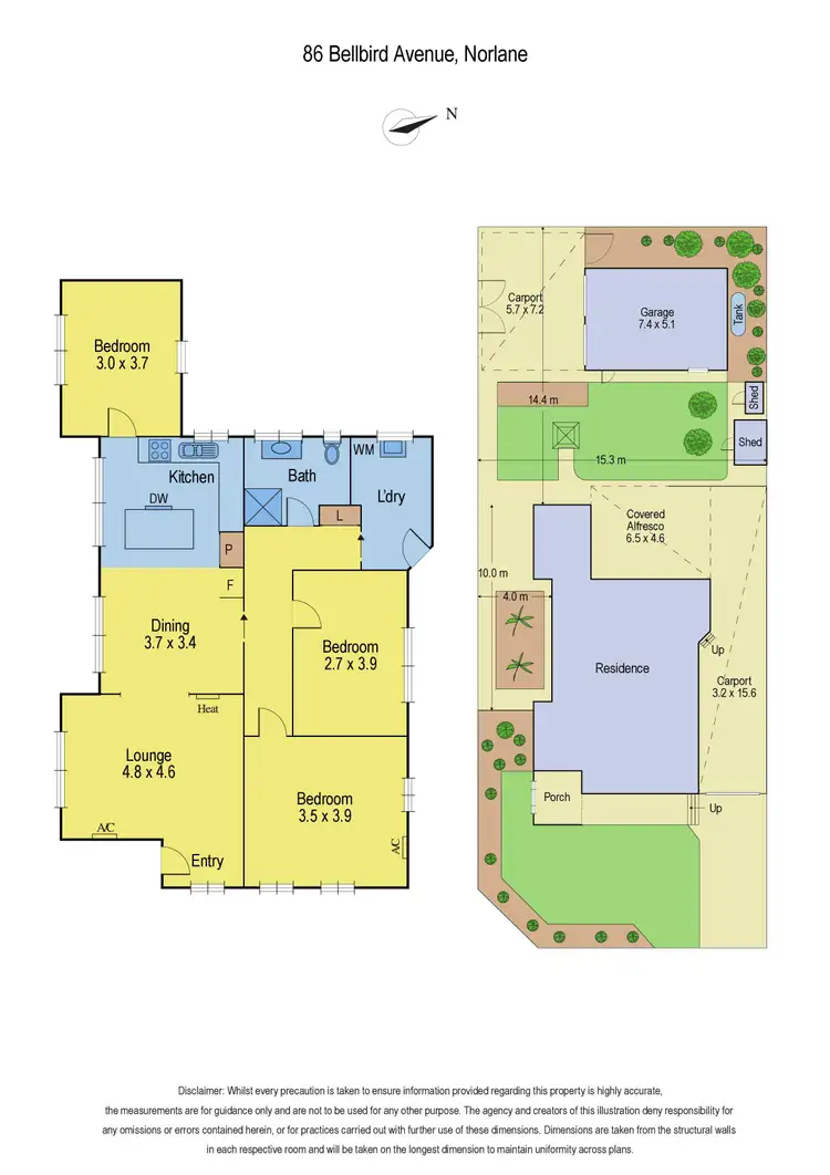 Floorplan of Homely house listing, 86 Bellbird Avenue, Norlane VIC 3214