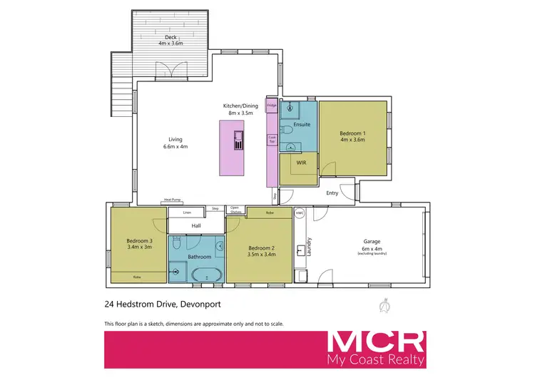 Floorplan of Homely house listing, 24 Hedstrom Drive, Stony Rise TAS 7310