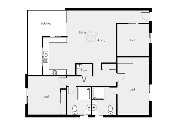 Floorplan of Homely unit listing, 10/44-50 Pease Street, Manoora QLD 4870