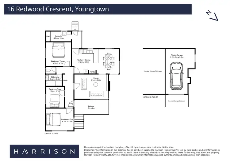 Floorplan of Homely house listing, 16 Redwood Crescent, Youngtown TAS 7249