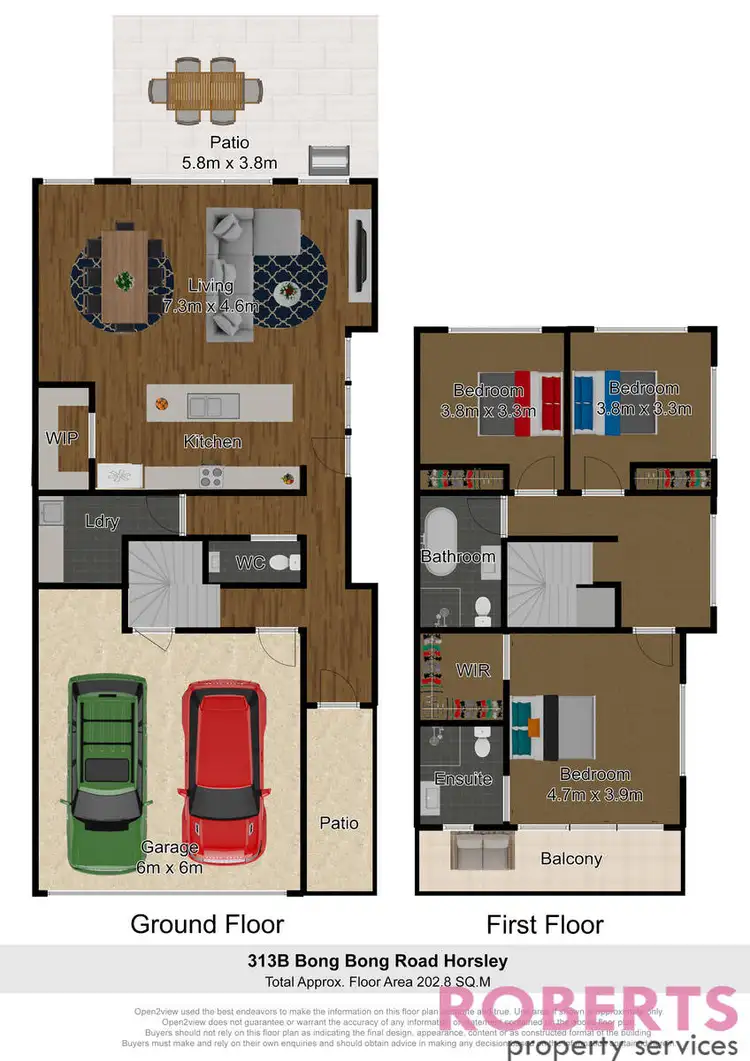 Floorplan of Homely semi-detached listing, 313B Bong Bong Road, Horsley NSW 2530