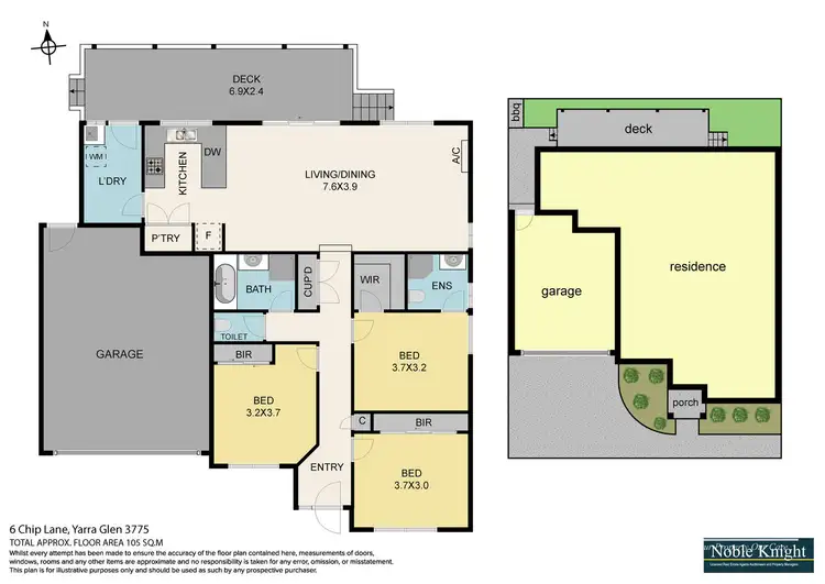Floorplan of Homely unit listing, 6 Chip Lane, Yarra Glen VIC 3775