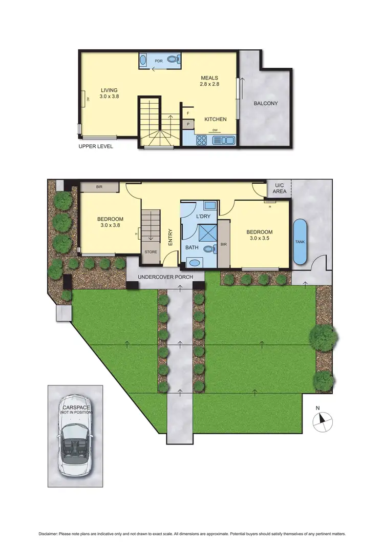 Floorplan of Homely townhouse listing, 759 Plenty Road, Reservoir VIC 3073
