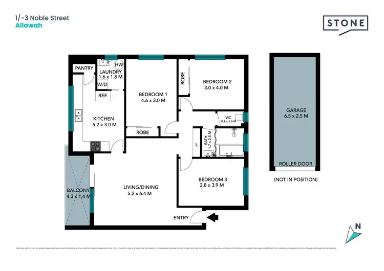 Floorplan of Homely apartment listing, 1/1-3 Noble Street, Allawah NSW 2218