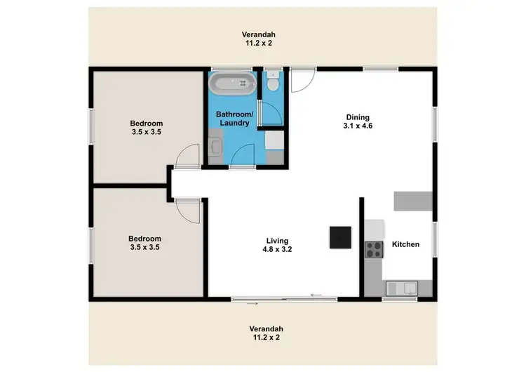 Floorplan of Homely rural property listing, 337 Ferndale Road, Ferndale VIC 3821