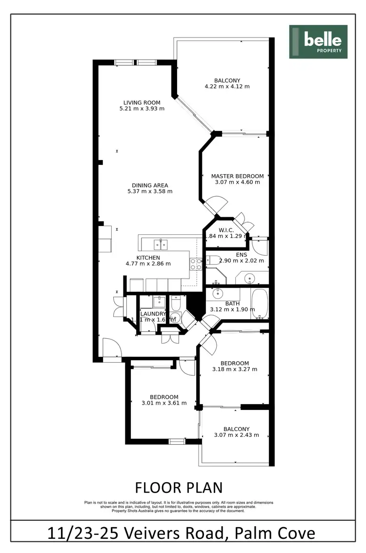Floorplan of Homely apartment listing, 11/23-25 Veivers Road, Palm Cove QLD 4879