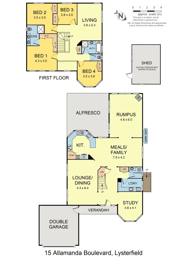 Floorplan of Homely house listing, 15 Allamanda Boulevard, Lysterfield VIC 3156