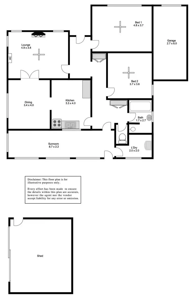 Floorplan of Homely house listing, 23 Queen Street, Port Lincoln SA 5606
