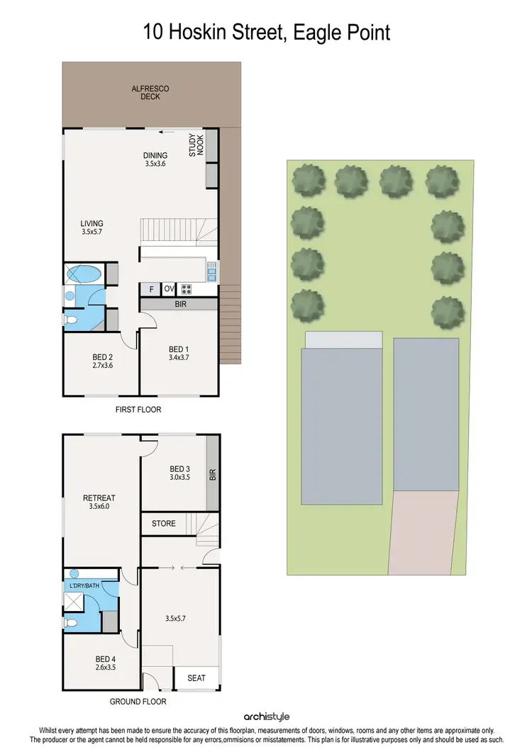 Floorplan of Homely house listing, 10 Hoskin Street, Eagle Point VIC 3878