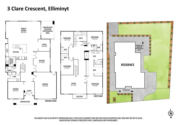Floorplan of Homely house listing, 3 Clare Crescent, Elliminyt VIC 3250