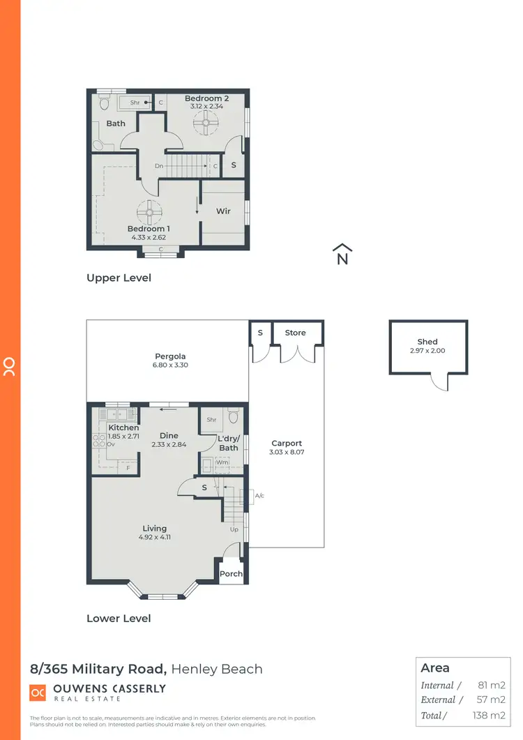 Floorplan of Homely townhouse listing, 8/365 Military Road, Henley Beach SA 5022