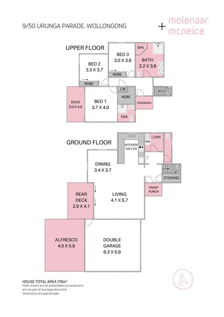 Floorplan of Homely townhouse listing, 9/50 Urunga Parade, Wollongong NSW 2500