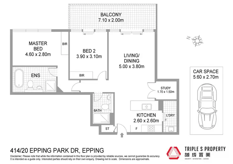Floorplan of Homely apartment listing, 414/20 Epping Park Drive, Epping NSW 2121