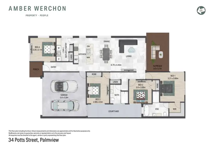 Floorplan of Homely house listing, 34 Potts Street, Palmview QLD 4553