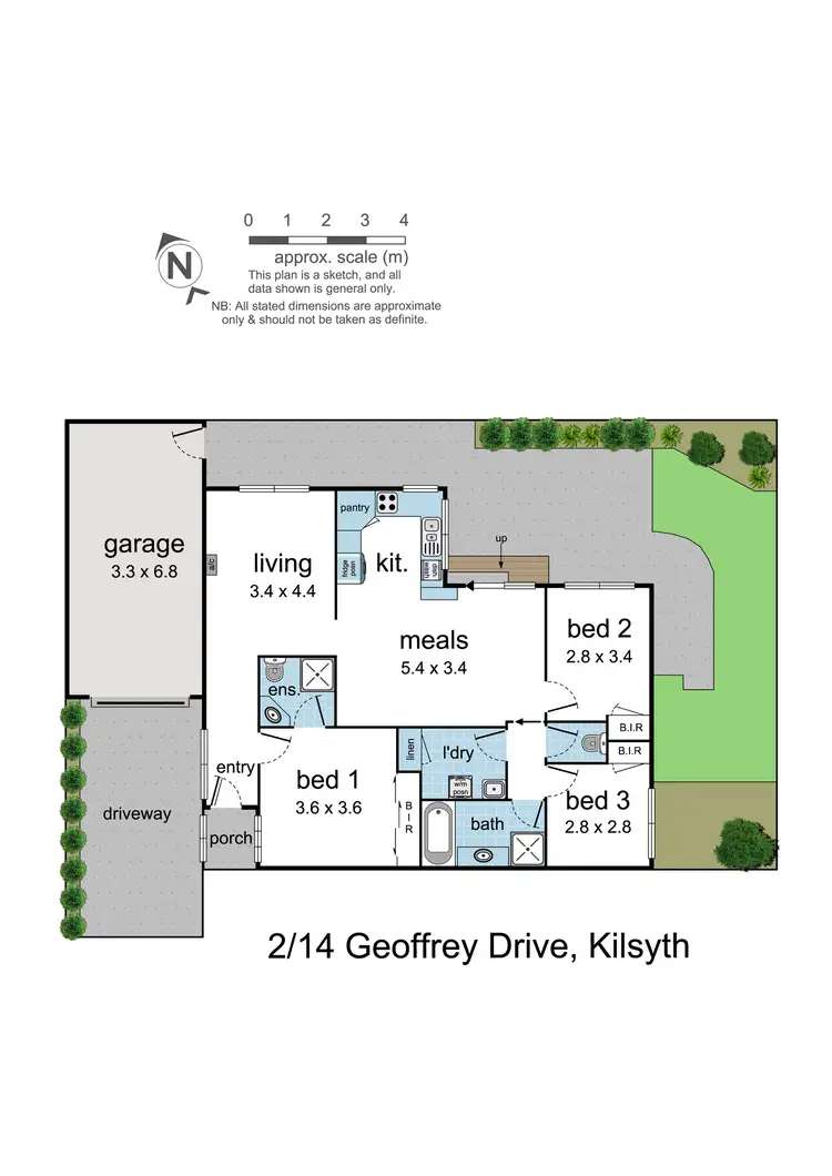 Floorplan of Homely unit listing, 2/14 Geoffrey Drive, Kilsyth VIC 3137