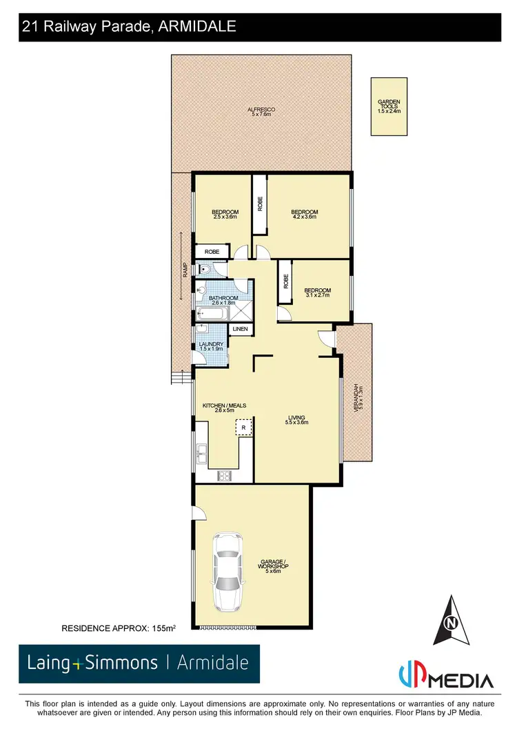 Floorplan of Homely house listing, 21 Railway Parade, Armidale NSW 2350