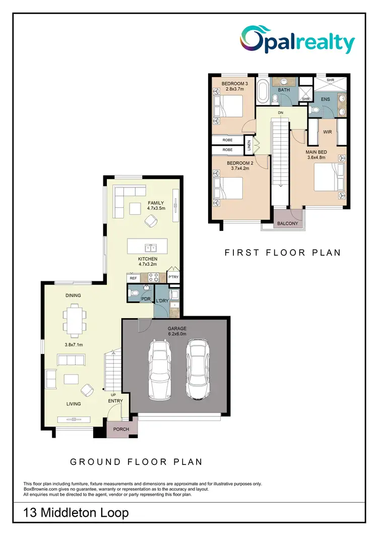 Floorplan of Homely house listing, 13 Middleton Loop, Meadow Springs WA 6210